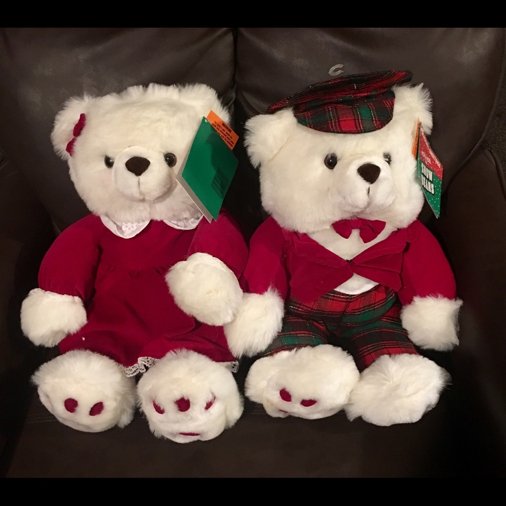 Vintage Kids of America Christmas Bears 19” Each